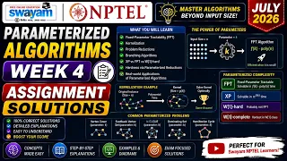 Parameterized Algorithms Week 4 Assignment Answers 2026 NPTEL July 2026 NPTEL Assignment