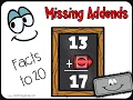 Missing Addends to 20 - Back to School