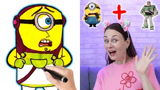 How to draw Minion James - Minions & Monsters  Toy Story 5