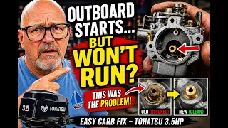 “Outboard Won’t Start? Replace the Carb (Tohatsu 3.5HP Fix)”