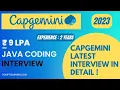 Capgemini Coding Interview Experience 2023 Important Java coding Interview Questions CTC 9 LPA