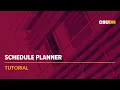 Schedule Planner Tutorial