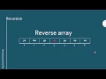 Reverse array recursively