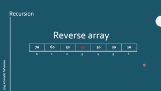 Reverse array recursively