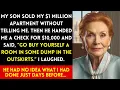 Download Lagu MY SON SOLD MY $1M APARTMENT, THEN HE HANDED ME A CHECK FOR $10,000 TO BY A CHEAP ROOM, BUT I…