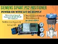 Siemens Smart positioner Power on with 24v without 4-20mA signal
