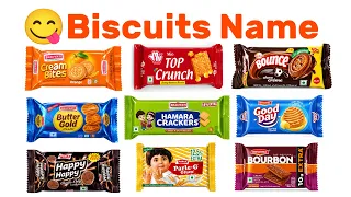 बिस्किट्स के नाम | Biscuits Names in English and Hindi | Kids Vocabulary | Biscuits Names for Kids