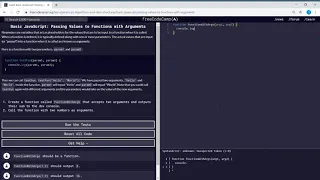 Basic JavaScript Passing Values to Functions with Arguments freeCodeCamp