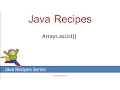 Arrays asList static Method Internals