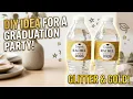 Graduation Party DIY Water Bottle Labels Simple Affordable