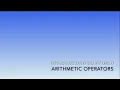 Introduction to Python - Arithmetic Operators