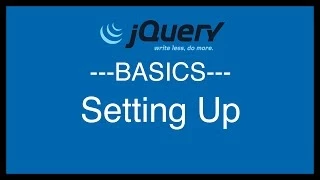 jQuery Basics Tutorial 2 - Setting Up jQuery