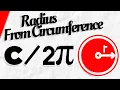 How to Find Radius of a Circle from Circumference Geometry