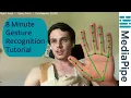 8 Minute Python Mediapipe hand gesture recognition tutorial with OpenCV
