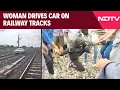 Download Lagu Telangana News | Woman Drives Car On Railway Tracks, Cops Struggle To Pull Her Out