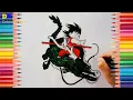 Son Goku Coloring Pages How to Color Son Goku FS Coloring Pages