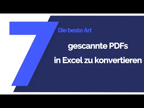 Download MP3 PDFs in Excel konvertieren | Tutorial 2020