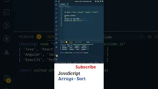 JavaScript in Telugu JavaScript Arrays Sort Reverse Javascript Tutorial For Beginners JS