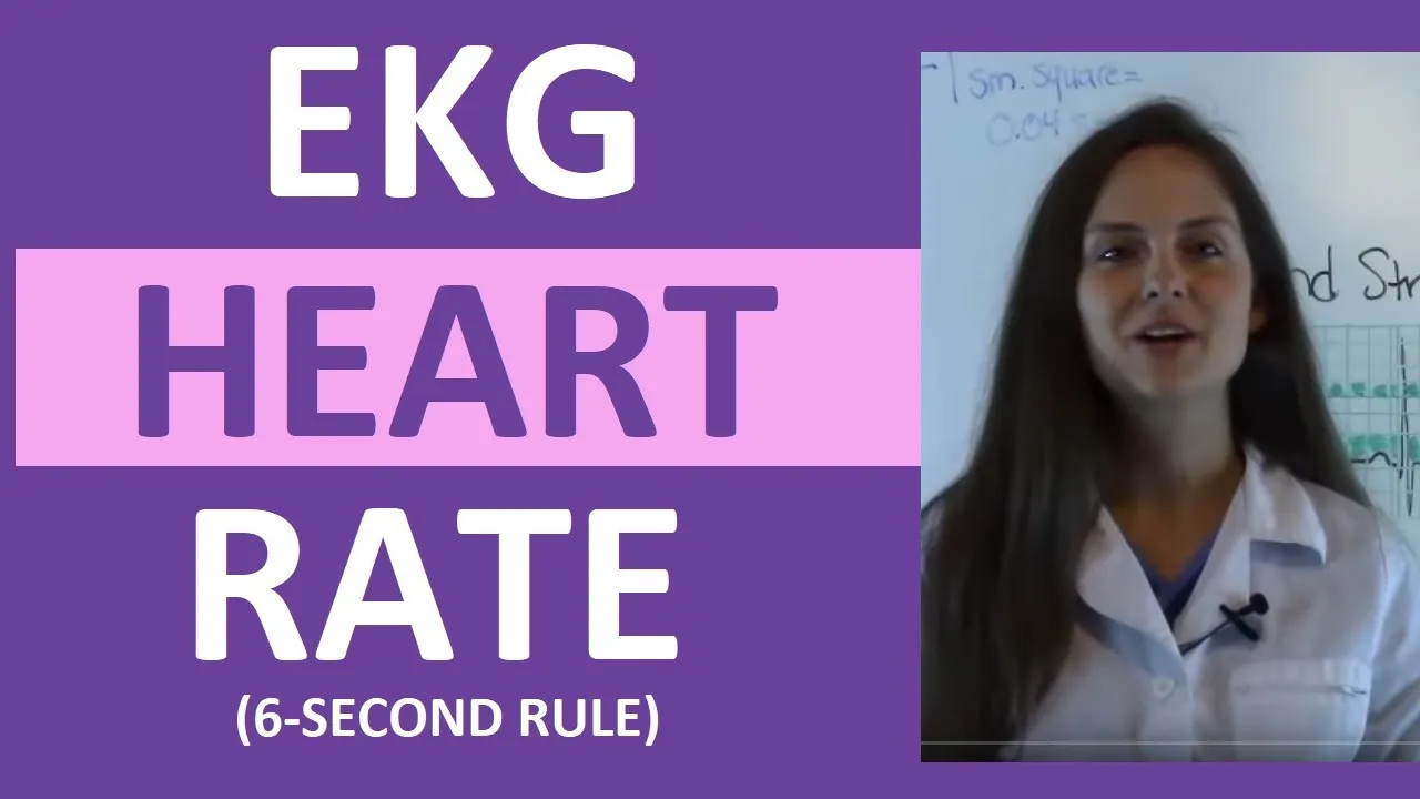 EKG Rhythm | How to Count the Heart Rate on EKG strip 6 (six) Second Rule