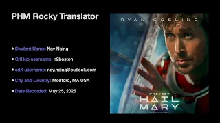 PHM Rocky Translator - CS50 Python 2026 Final Project
