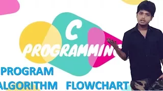 Algorithm Program Flowchart in programming c programming language tutorials HINDI
