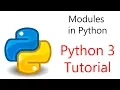 Python Programming - Introduction to Modules