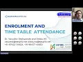 EasyOne Enrolment Timetable Attendance Webinar