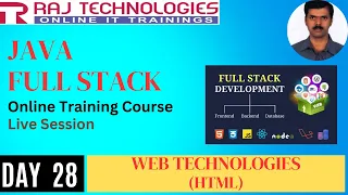 Day 28 Java Full Stack Online Training Course Live 27th May 2024