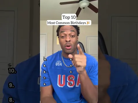 Top 10 Most Common Birthdays