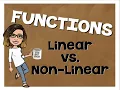 Linear vs Nonlinear Functions 8th Grade Math Lesson