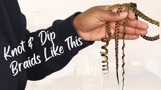 how to curl u0026 finish the ends of box braids with hot water