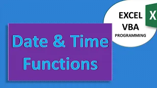 Date and Time Function in Excel VBA Programming in Urdu VBA Excel