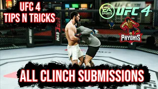 EA SPORTS UFC4 ALL CLINCH SUBMISSIONS TUTORIAL INTERMEDIATE