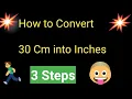 30 Cm to Inches How to Convert 30 Cm to Inches