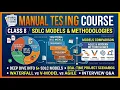 Manual Testing Class 8 SDLC Models Explained in Detail Waterfall V-Model Agile Scrum Spiral