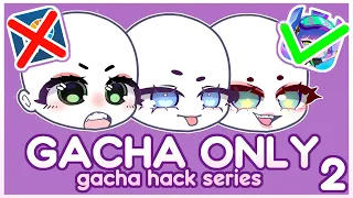 How to make aesthetic custom eyes in Gacha II NO EDITING PROGRAM