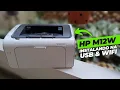HP LaserJet Pro M12W How to install via USB and Wi-Fi Works with M11A M11W M12A M13C an