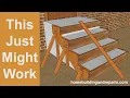How To Use Stringers And Forms To Fix Bad Tread And Riser Measurements on Old Concrete Stairs