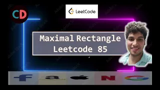 Maximal Rectangle Leetcode 85 Live coding session Leetcode Hard