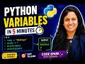 Python Variables for Beginners Learn Python Variables in 5 Minutes