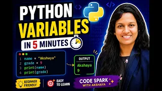 Python Variables for Beginners Learn Python Variables in 5 Minutes