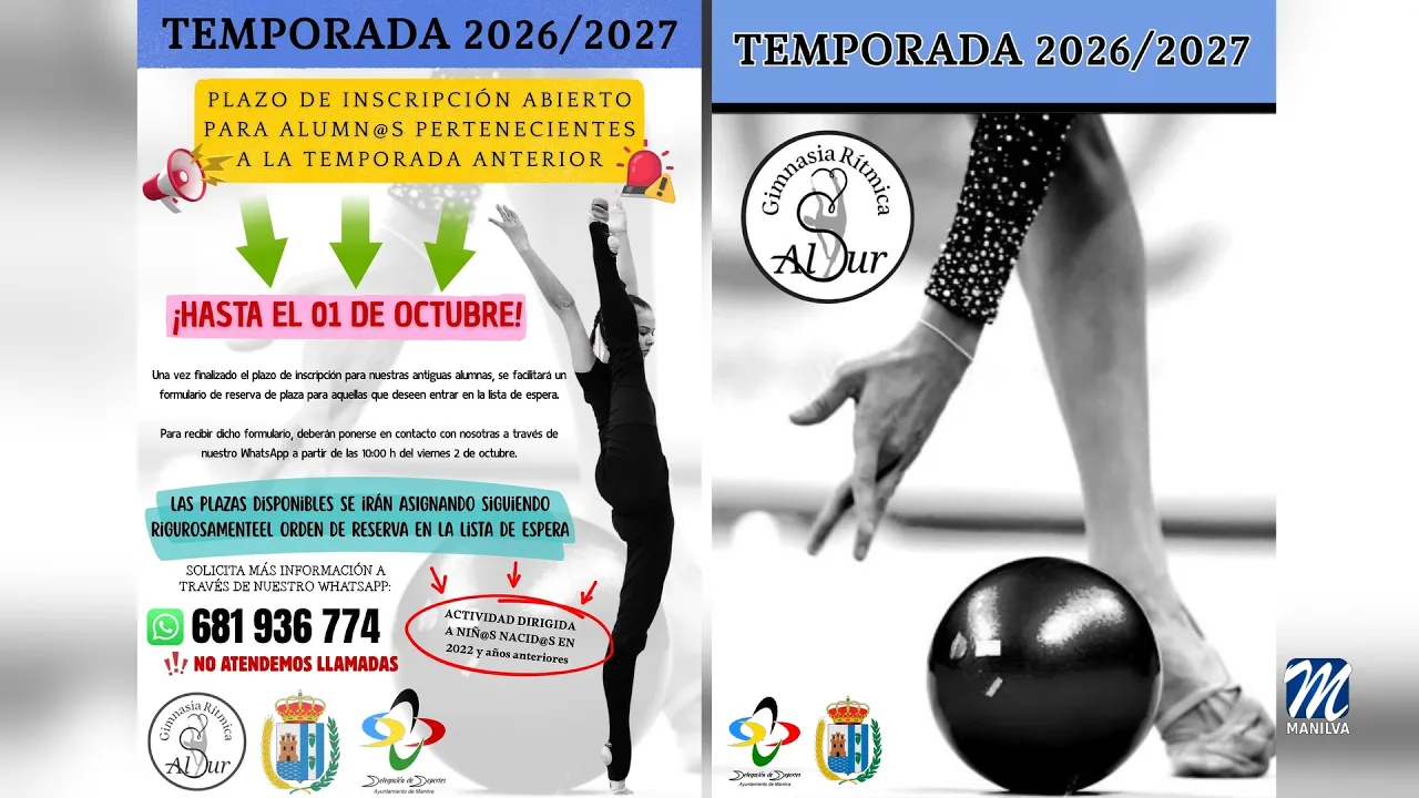 Inscripciones CD Gimnasia Rítmica Alsur