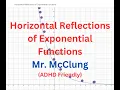 Horizontal Reflections of Exponential Functions Across the y-axis Mr McClung AD Friendly