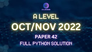Paper 42 2022 Python Q3 A Level Computer Science 9618
