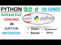 PYTHON IN HINDI INTERACTIVE CONTROL IN MATPLOTLIB PLOT JUPYTER NOTEBOOK PYTHON FOR BEGINNERS