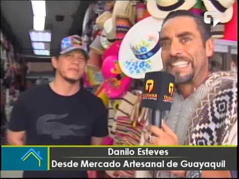 Danilo Esteves desde el mercado artesanal de Guayaquil