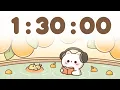 90 Minute Timer 1 hour 30 minute Study Timer for Classroom Focus