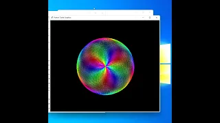 colorful circular pattern using python turtle
