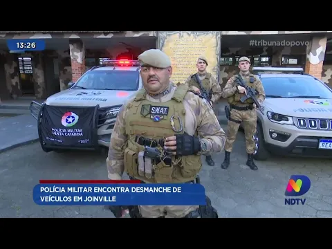 Polícia Militar encontra desmanche de veículos em Joinville