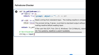 Python Code for Palindrome Checker using Recursion